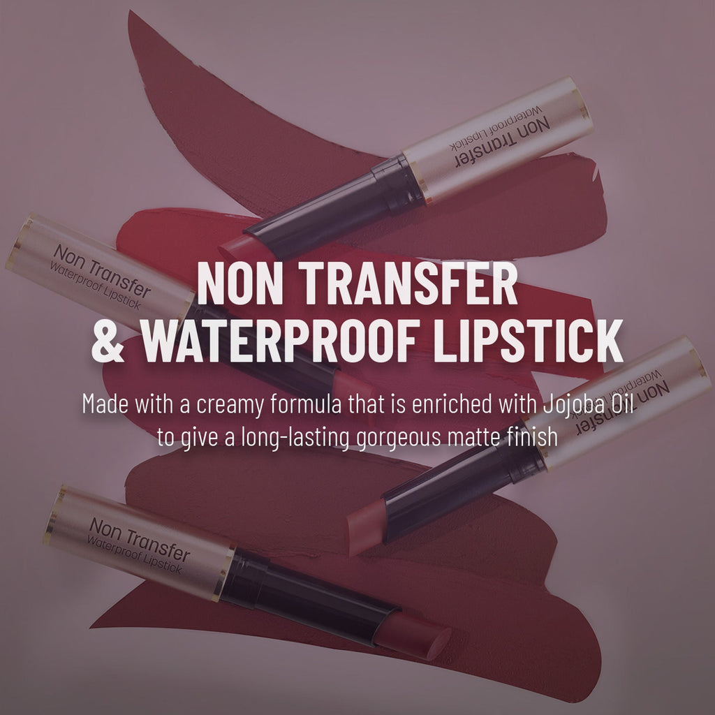 Swiss Beauty Non Transfer Waterproof Lipstick - 415 Bare | Grab2Buy