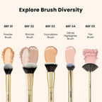 MARS Cosmetics Artists Arsenal Angular Buffing Brush Golden - BRF09 | Grab2Buy