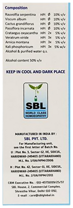 SBL Homeopathy Drops No. 4 (For BP)