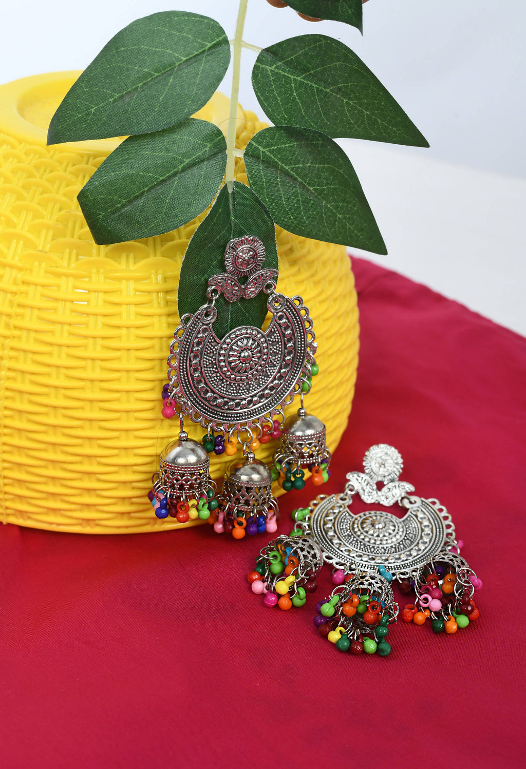 Mominos Fashion Johar Kamal Beautiful Jhumkas With Maang Tikka | Grab2Buy