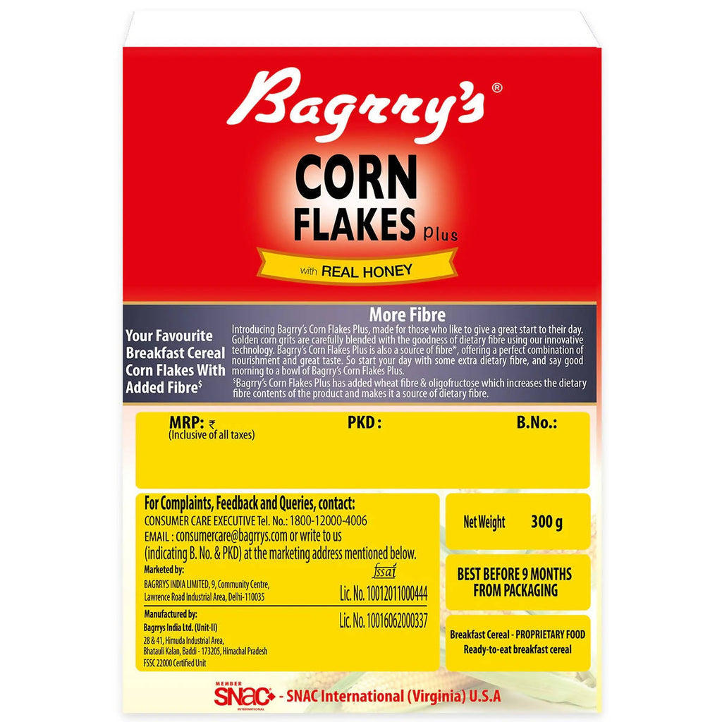 Bagrry's Corn Flakes Plus with Real Honey | Grab2Buy
