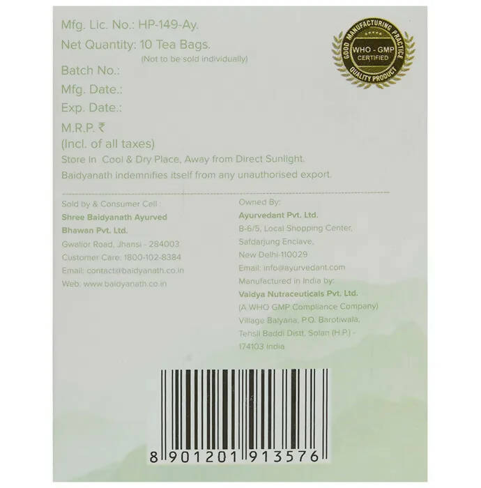 Baidyanath Jhansi Ayurvedant Vital-Tea Bags | Grab2Buy