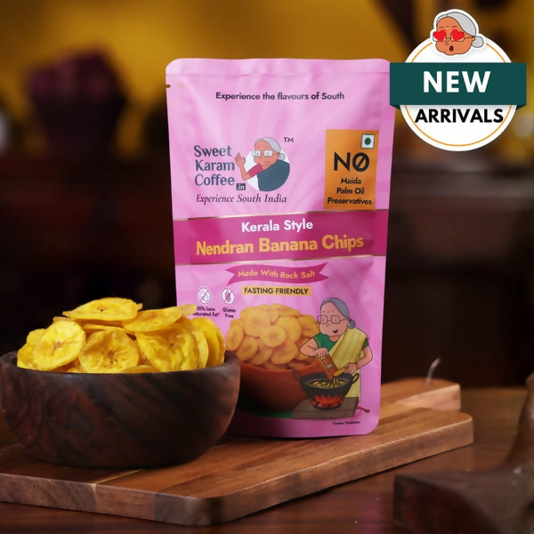Sweet Karam Coffee Nendran Banana Chips - Rock Salt (Fasting Special) | Grab2Buy