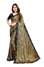 Vamika Golden Malai Silk Embroidery Saree | Grab2Buy