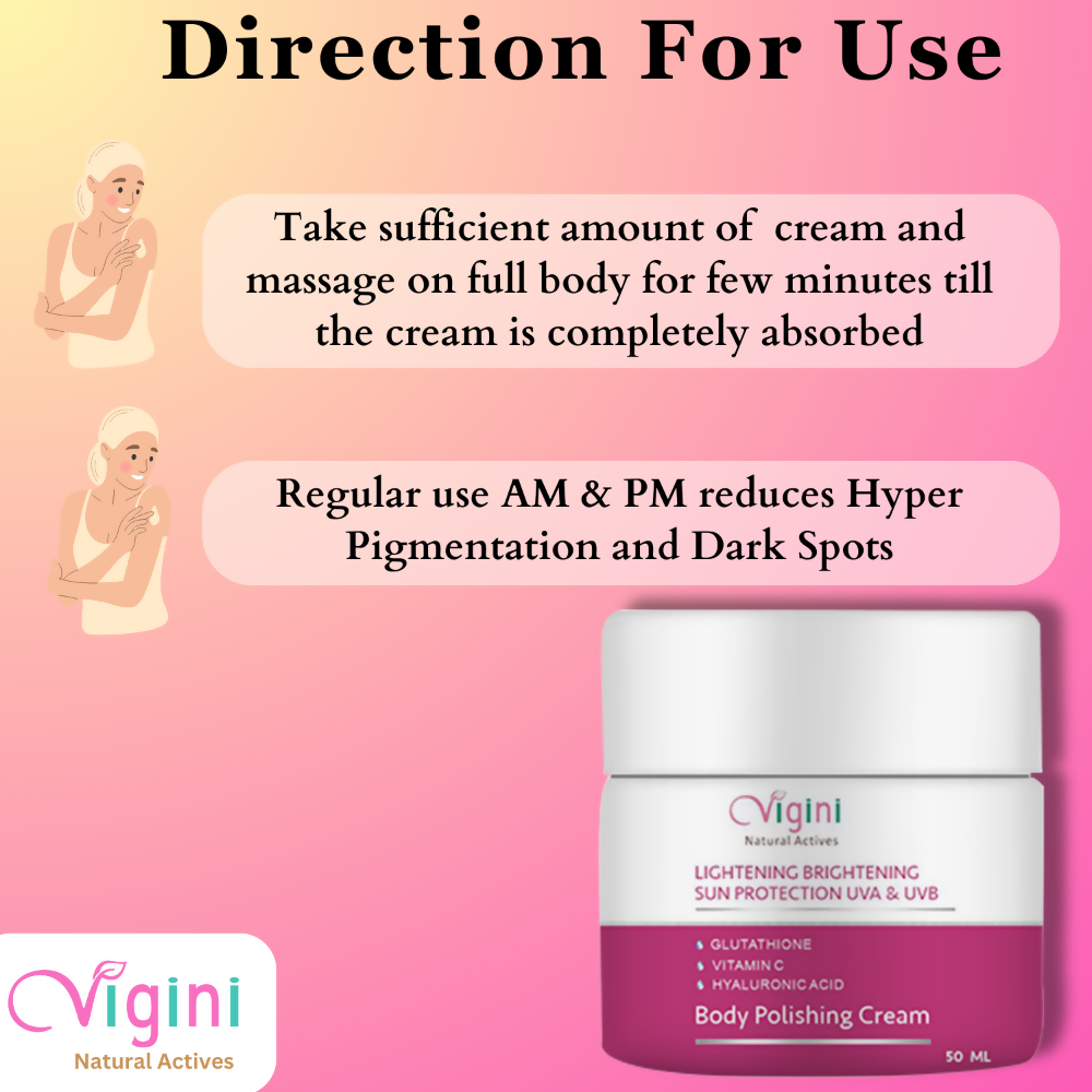 Vigini Skin Whitening Lightening Body Polishing Day Night Gel Cream | Grab2Buy