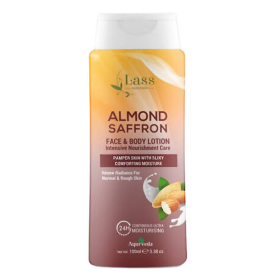 Lass Naturals Almond Saffron Face & Body Lotion | Grab2Buy
