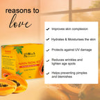 Globus Naturals Papaya Facial Kit For Blemish Free Skin & Anti-Pigmentation, 6 Steps
