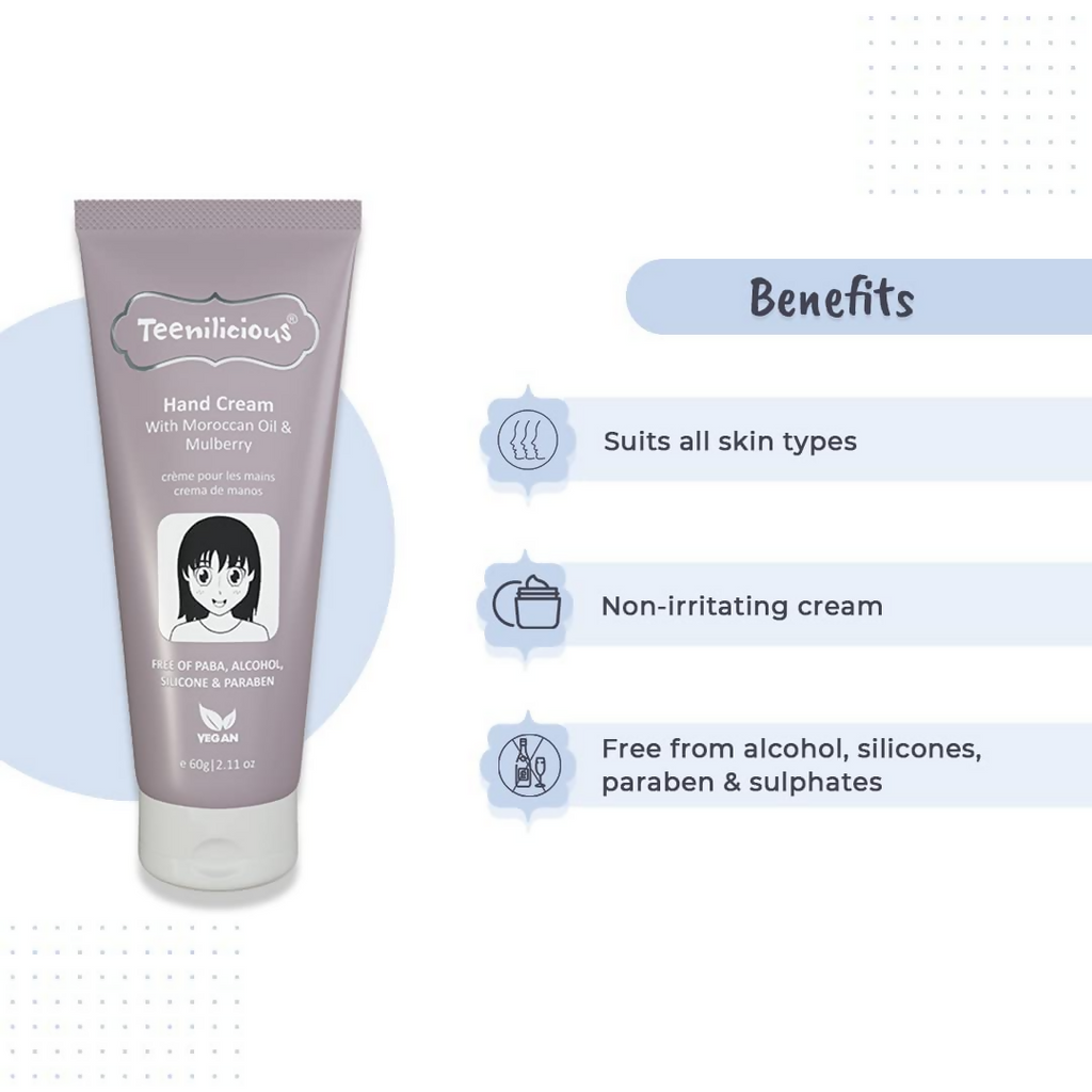 Teenilicious Hand Cream With Moroccan Oil & Mulberry