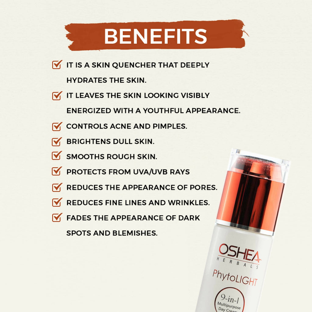 Oshea Herbals Phytolight 9-In-1 Multipurpose Day Cream SPF 25 PA++ | Grab2Buy