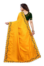 Vamika Mustard Dola Silk Embroidery Saree (SARIKA MUSTARD) | Grab2Buy
