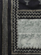 Yufta Women Black & Beige Yoke Design Kurta with Trouser & Dupatta | Grab2Buy