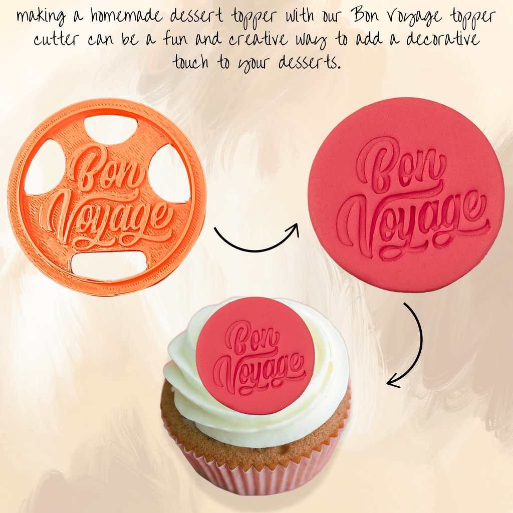 Confect Toppers Cutters | Congratulations Topper Cutter | (Bon Voyage) | Grab2Buy