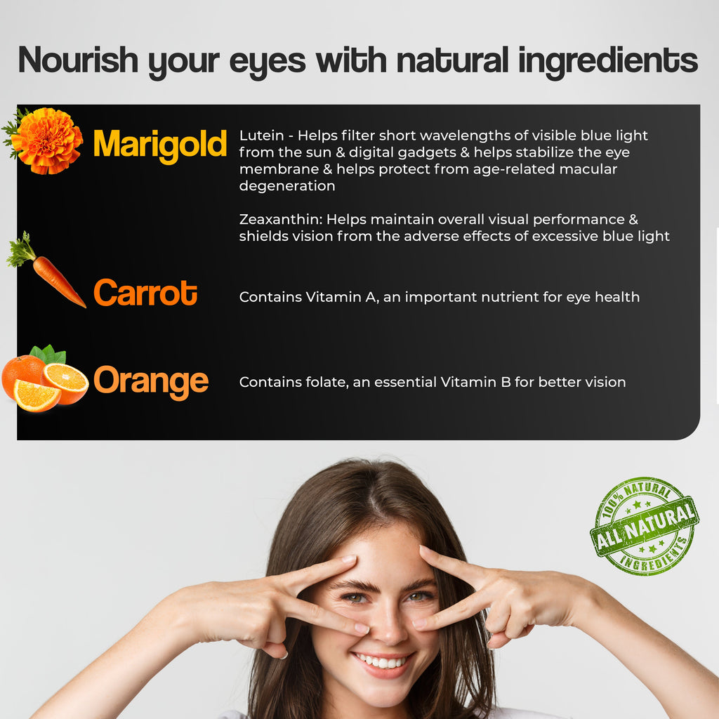 Health Veda Organics Plant Based Eye Care Supplements Tablets | Grab2Buy
