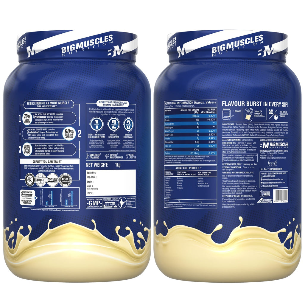Big Muscles Nutrition Nitra Isolate Whey Protein | Grab2Buy