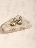 Silver-Plated Contemporary Drop Earrings - Ruby Raang | Grab2Buy
