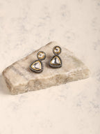 Silver-Plated Contemporary Drop Earrings - Ruby Raang | Grab2Buy