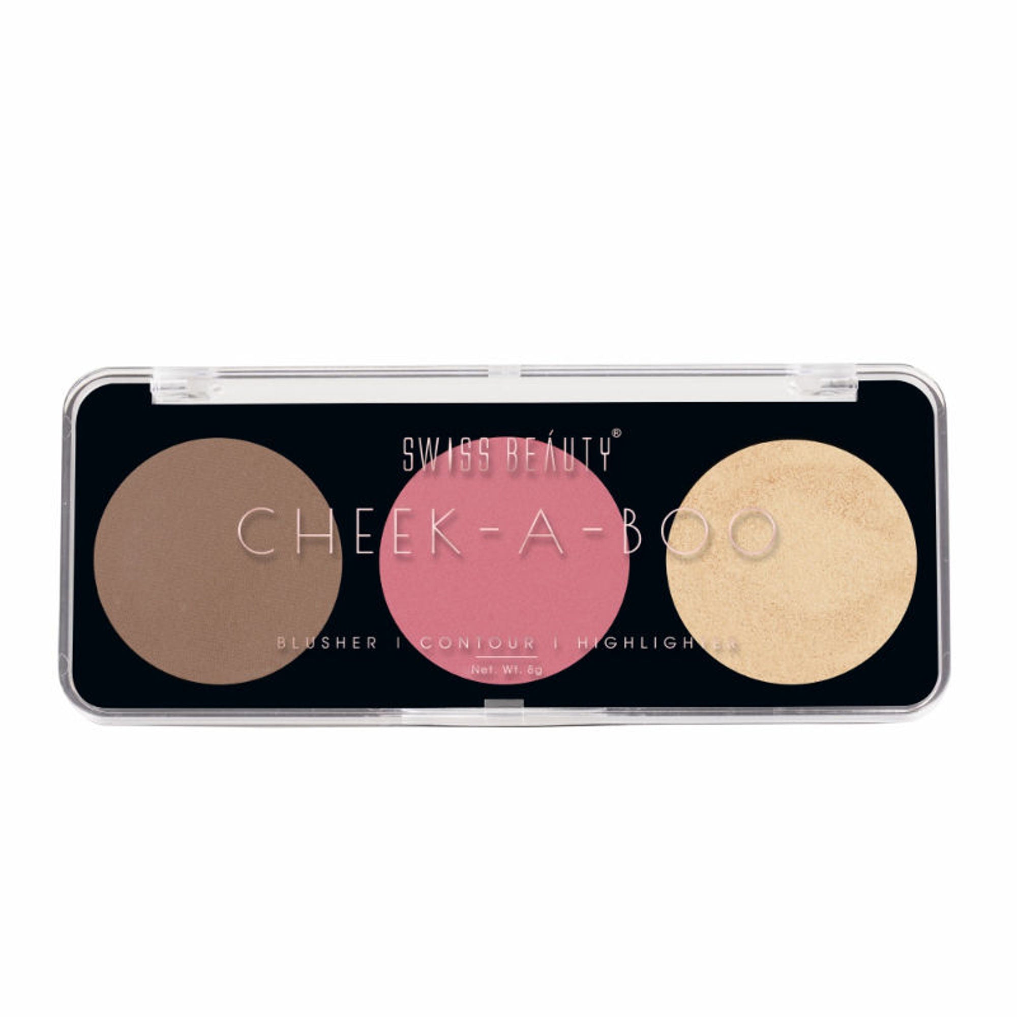 Swiss Beauty Cheek-A-Boo 3 In One Blushe Contour And Highlighter - 2 | Grab2Buy