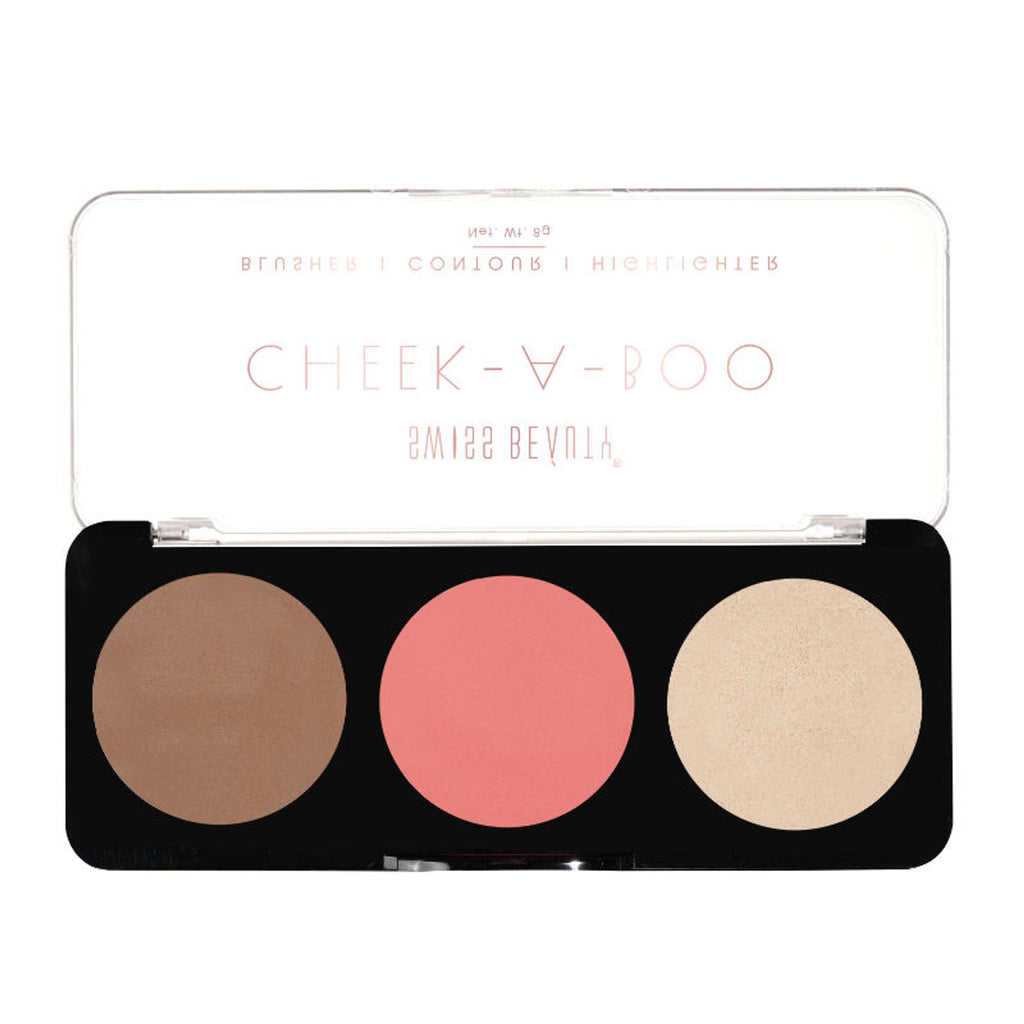 Swiss Beauty Cheek-A-Boo 3 In One Blushe Contour And Highlighter - 2 | Grab2Buy