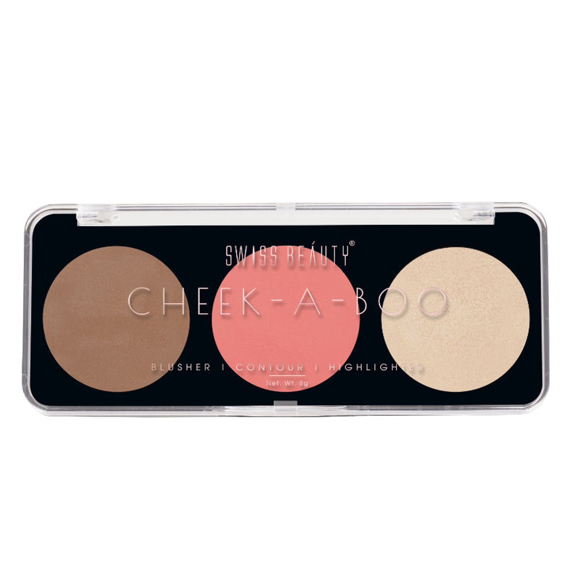 Swiss Beauty Cheek-A-Boo 3 In One Blushe Contour And Highlighter - 2 | Grab2Buy
