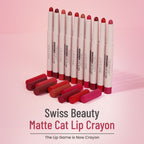 Swiss Beauty Non Transfer Matte Cat Lip Crayon - Red-Chilli | Grab2Buy