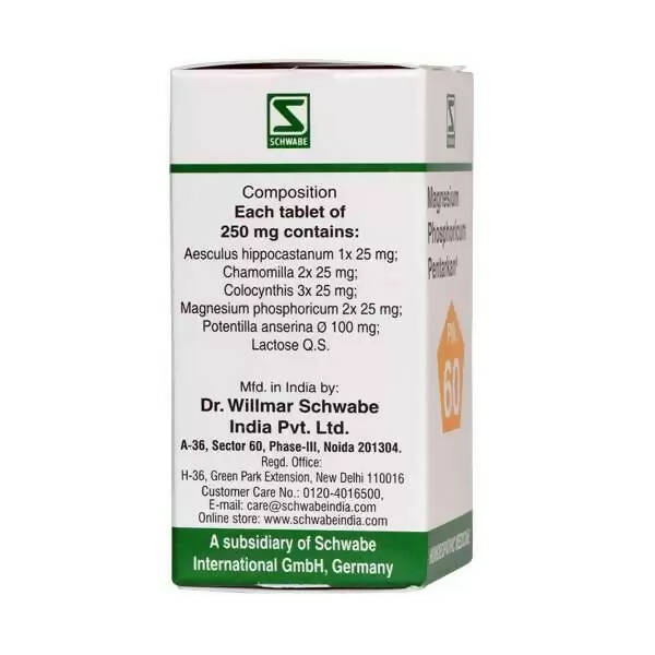 Dr. Willmar Schwabe India Magnesium Phosphoricum Pentarkan Ptk 60 Tablets | Grab2Buy