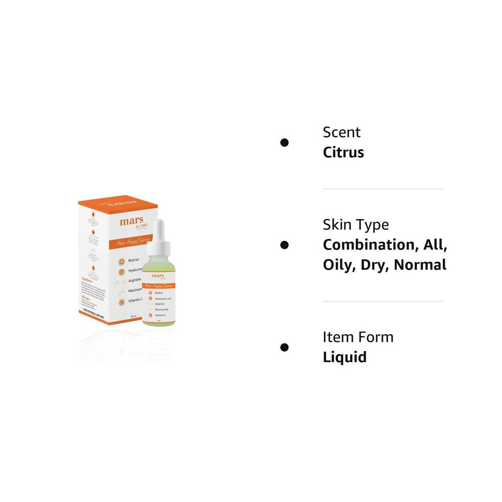 Mars By GHC 1% Retinol Anti Aging Face Serum For Beginners | Grab2Buy