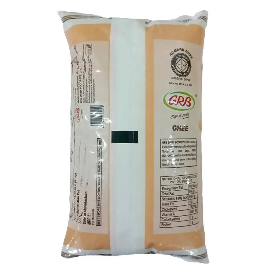 Grb Buffalo Ghee/Tuppa | Sign Of Purity Ghee | Pure and Delicious Buffalo Ghee | Grab2Buy