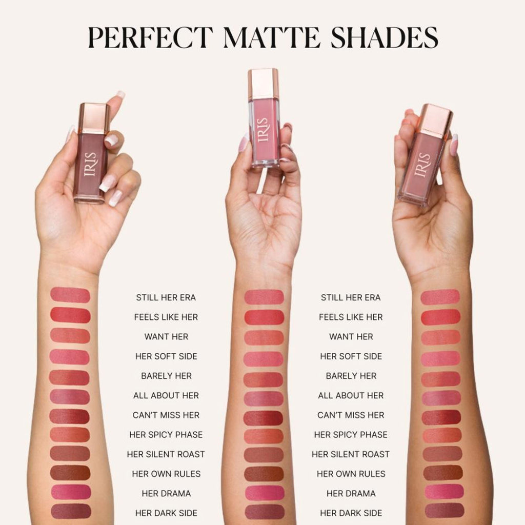 IRIS COSMETICS Matte Made Her Do It Liquid Lipstick - Soft Coral Pink