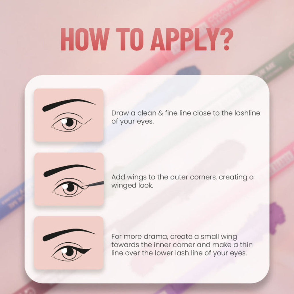 Swiss Beauty Colour Me Happy Eyeliner - Orange Daisy
