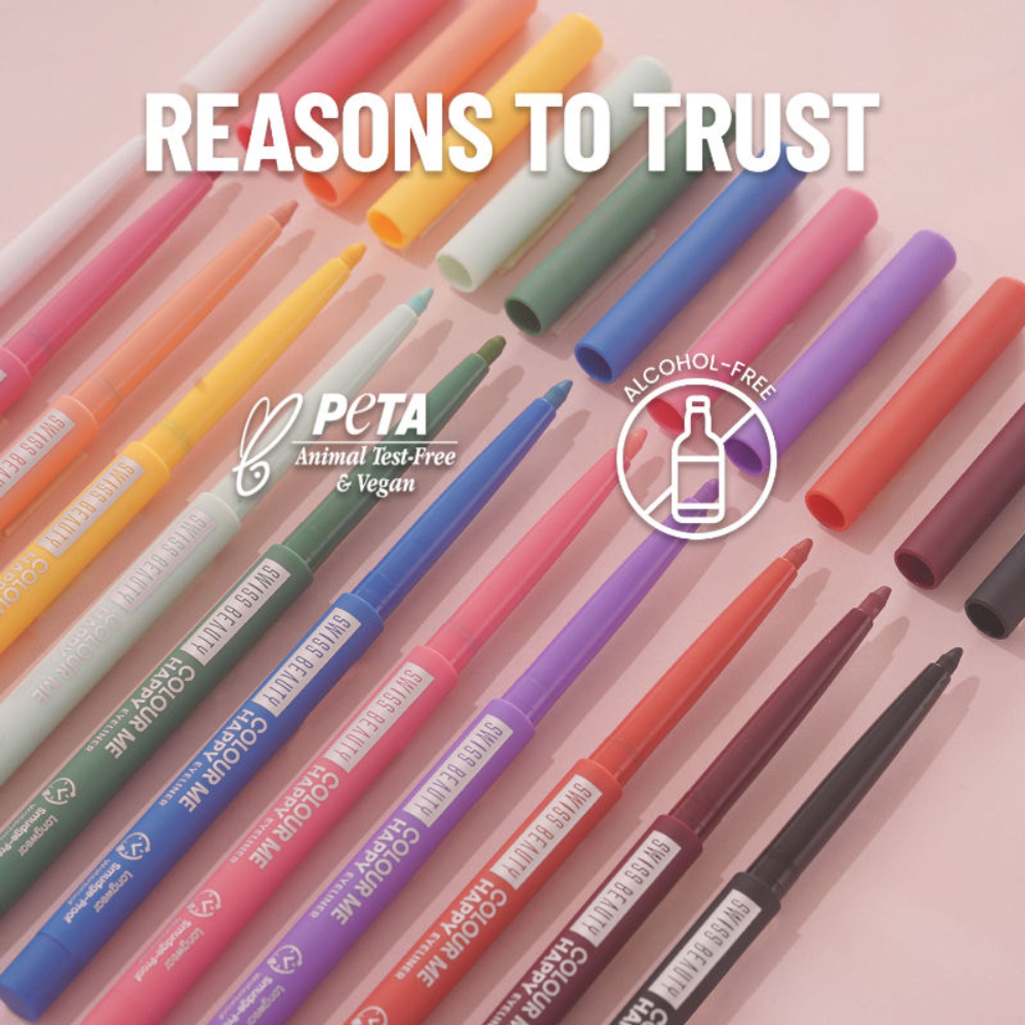 Swiss Beauty Colour Me Happy Eyeliner - Rose Camellia