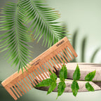 KINDED Handmade Oil Treated Wooden Hair Comb - Neem Wood NW07, Wide Tooth | Grab2Buy
