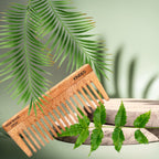 KINDED Handmade Oil Treated Wooden Hair Comb - Neem Wood NW39, Wide Tooth | Grab2Buy