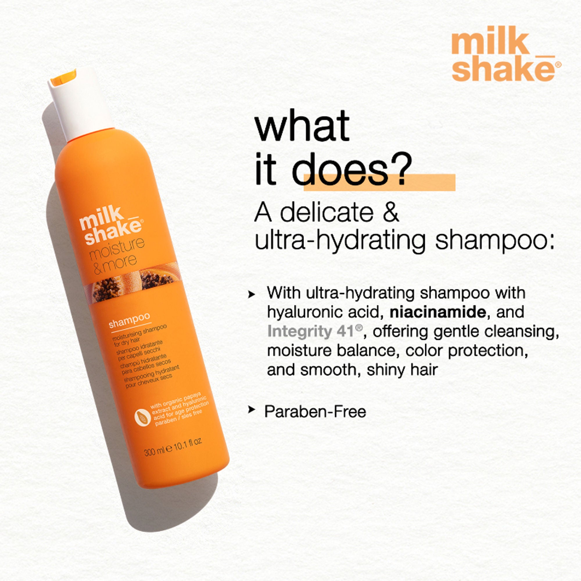 Milkshake Moisture & More Shampoo For Dry & Dehydrated Hair | Grab2Buy