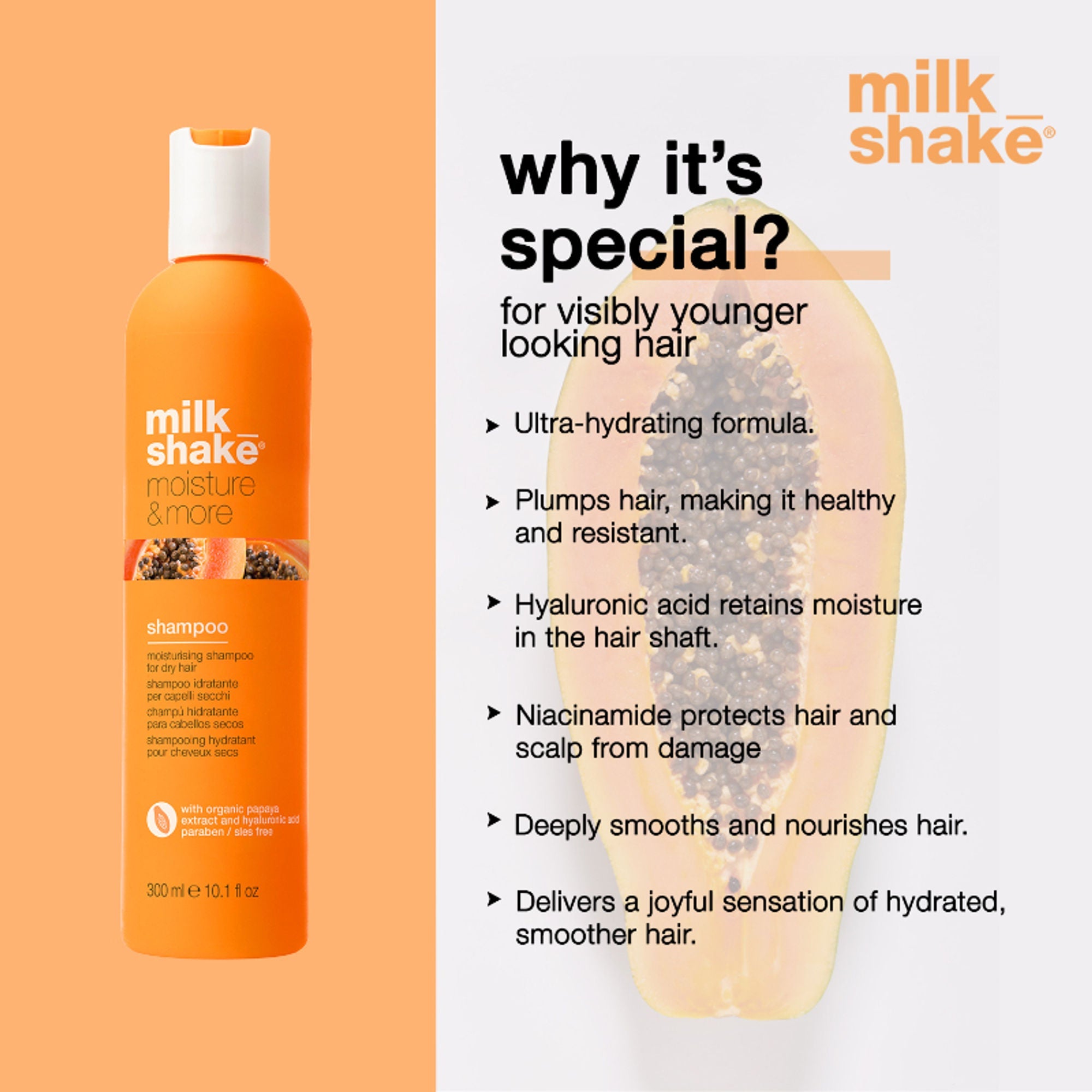 Milkshake Moisture & More Shampoo For Dry & Dehydrated Hair | Grab2Buy