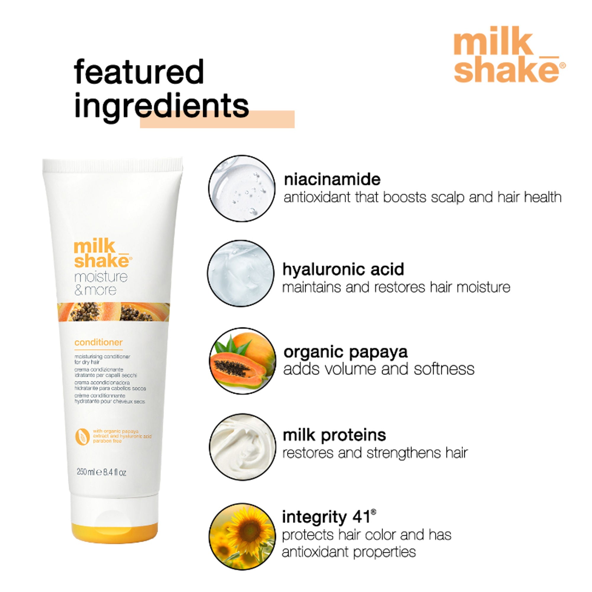 Milkshake Moisture & More Conditioner For Dry & Dehydrated Hair | Grab2Buy