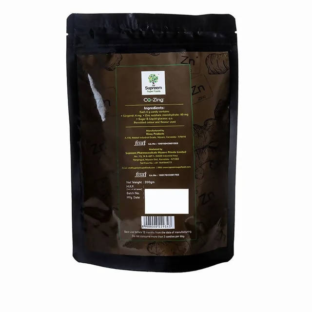 Supreem Super Foods Co-Zing Throat Soother Candy | Grab2Buy