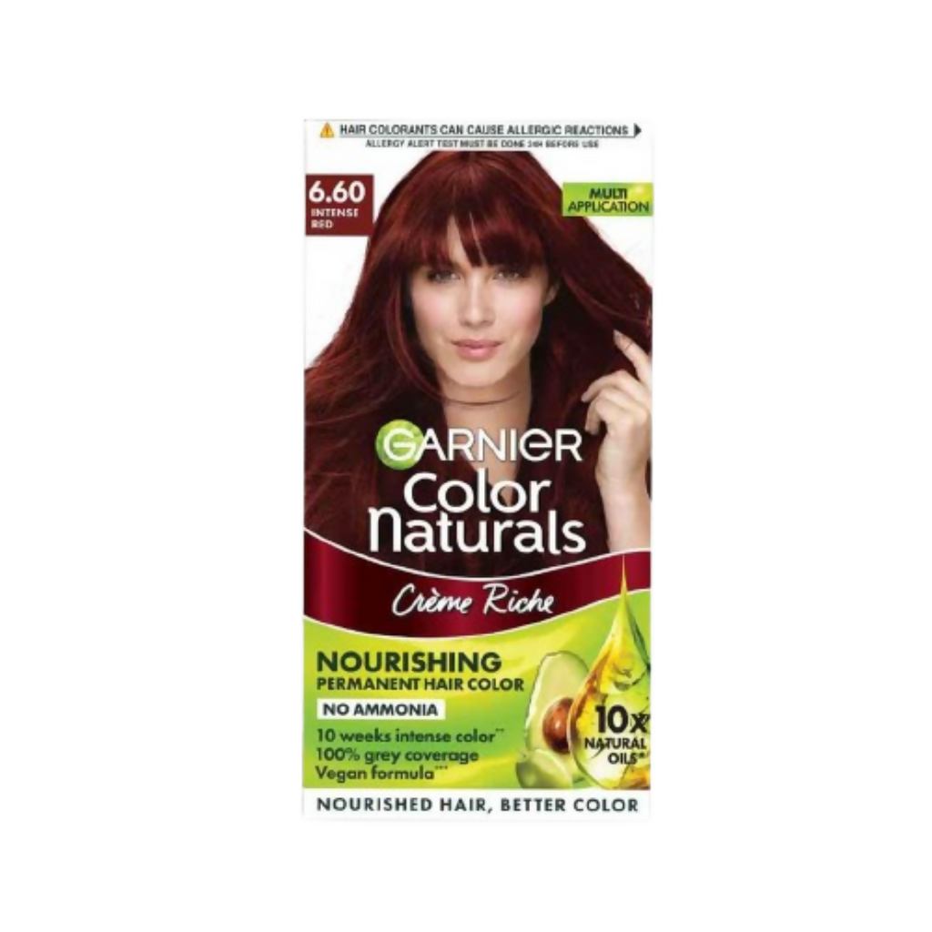 Garnier Color Naturals Creme Riche Hair Color - Shade 6.60 Intense Red | Grab2Buy