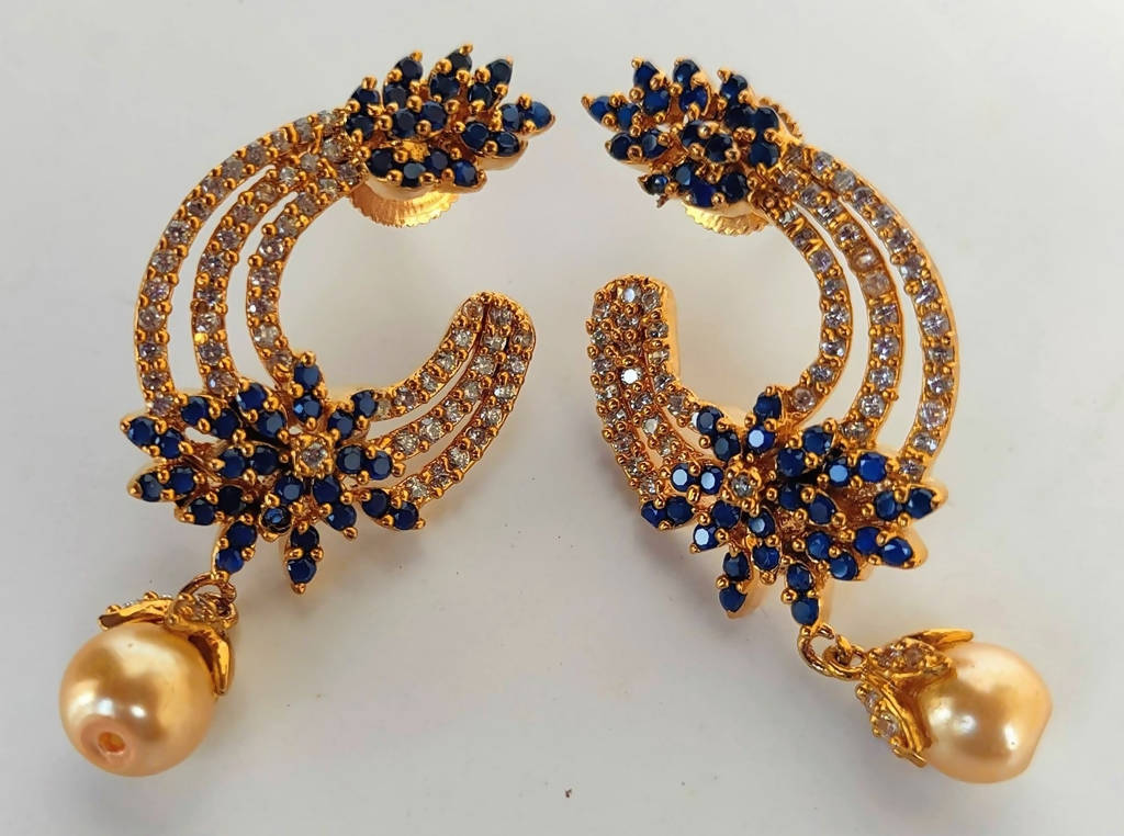 Blue AD Fashion Earrings | Grab2Buy
