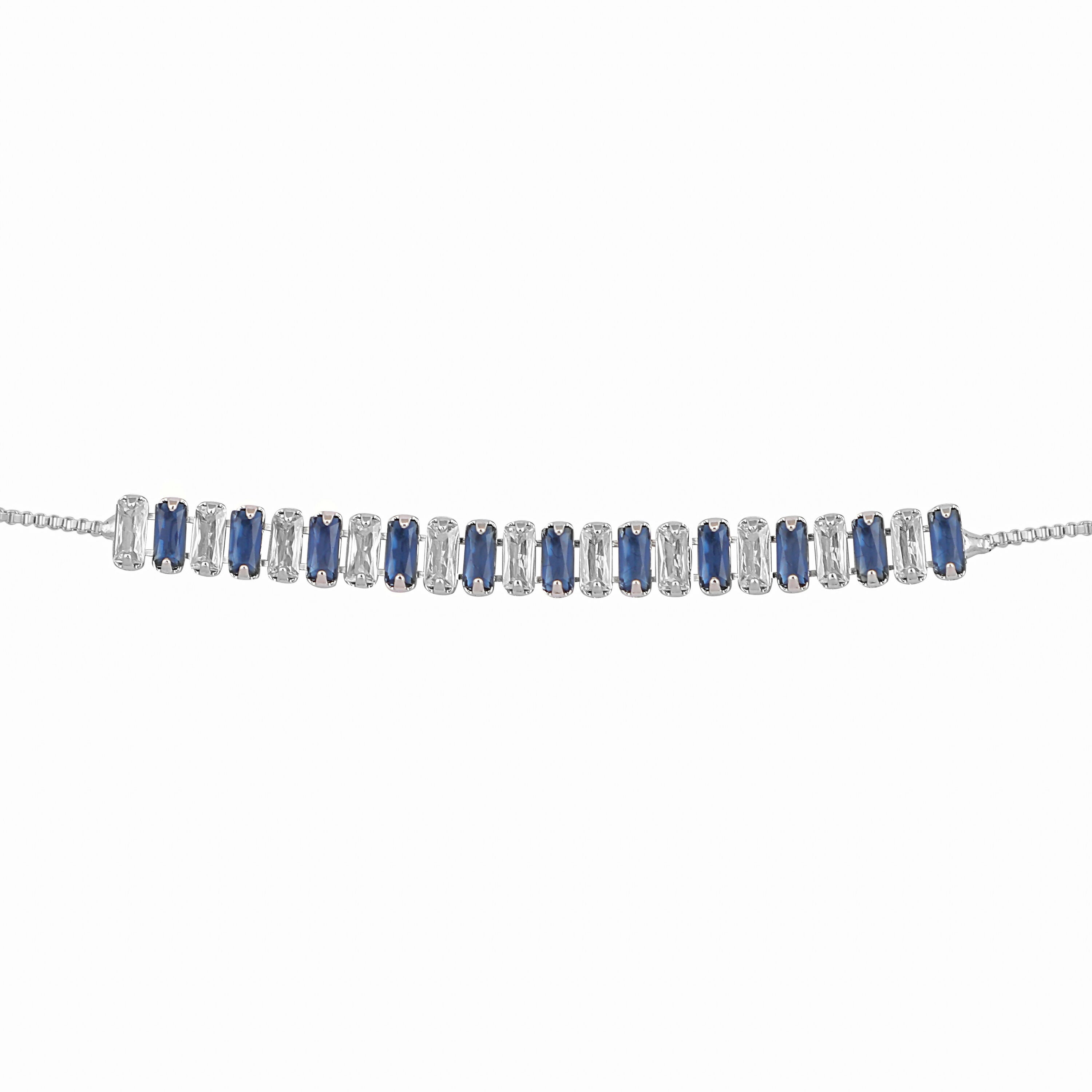 Nuyug Blue Emerald Radiance Anti Tarnish Bracelet | Grab2Buy
