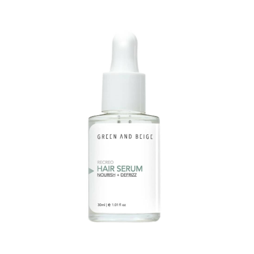 Green And Beige Recreo Nourish & Defrizz Hair Serum | Grab2Buy