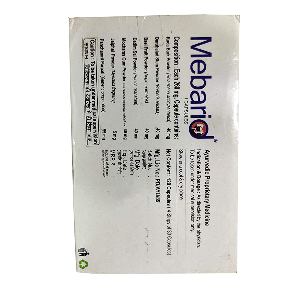 SG Phyto Pharma Mebarid Capsules | Grab2Buy