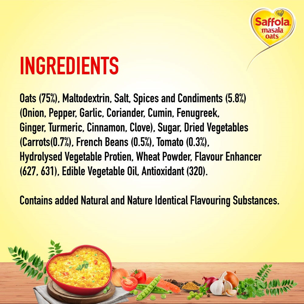 Saffola Masala Oats (Peppy Tomato) | Grab2Buy