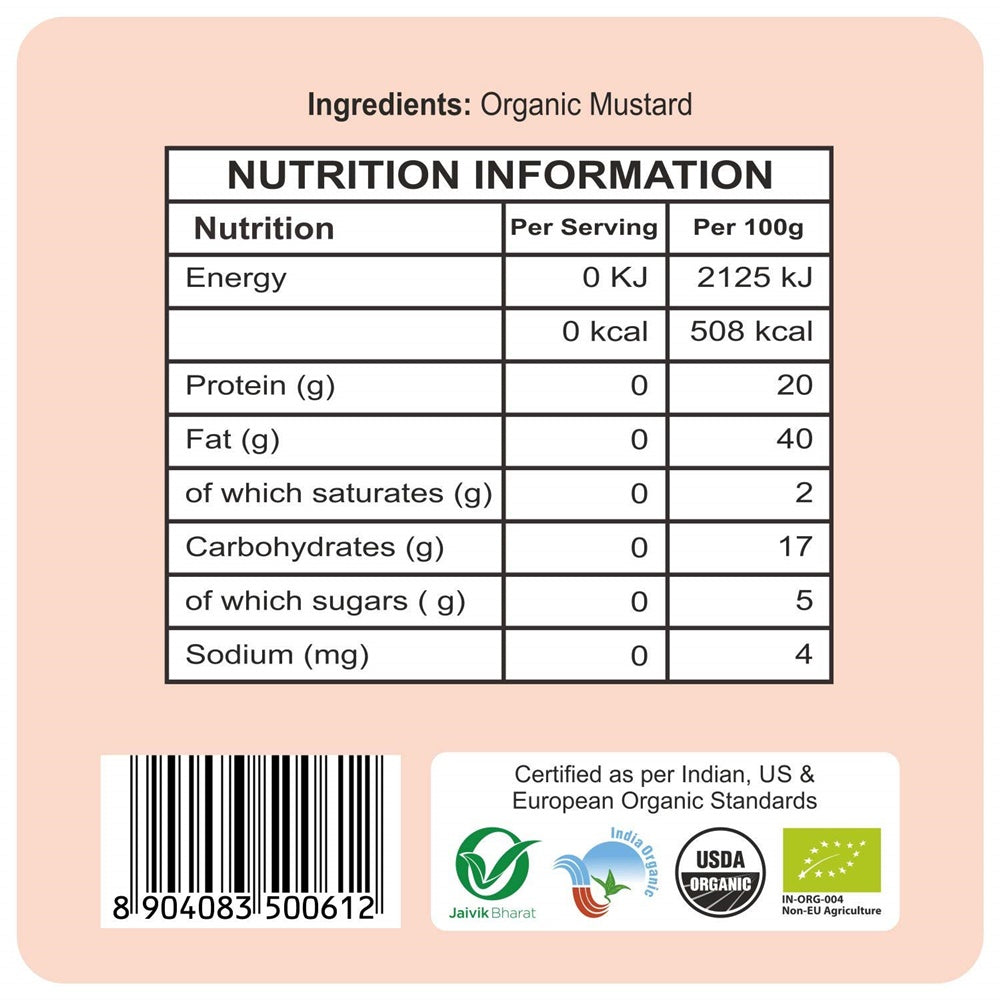 24 Mantra Organic Mustard Seeds (Small) | Grab2Buy