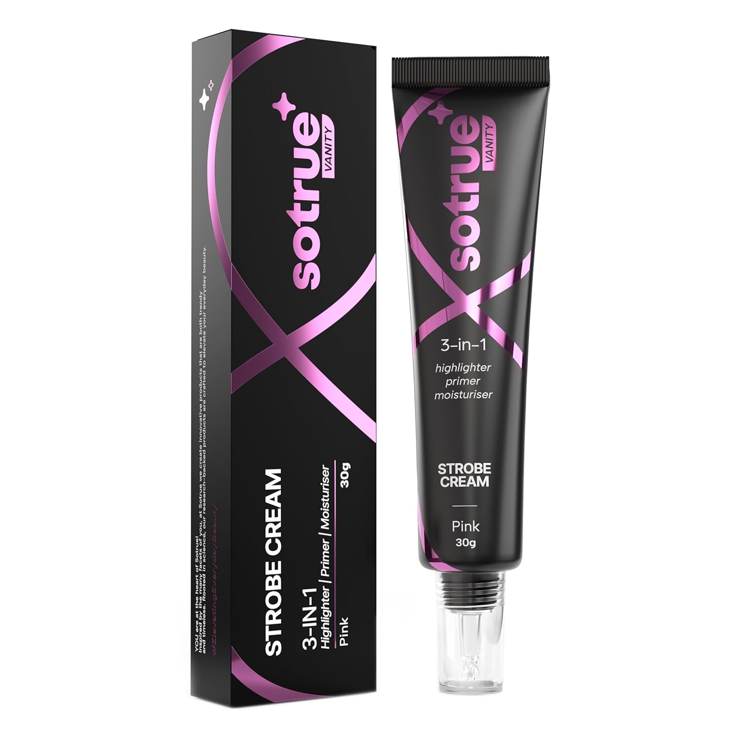 Sotrue Strobe Illuminating Cream + Moisturizer With Hyaluronic Acid - Pink | Grab2Buy