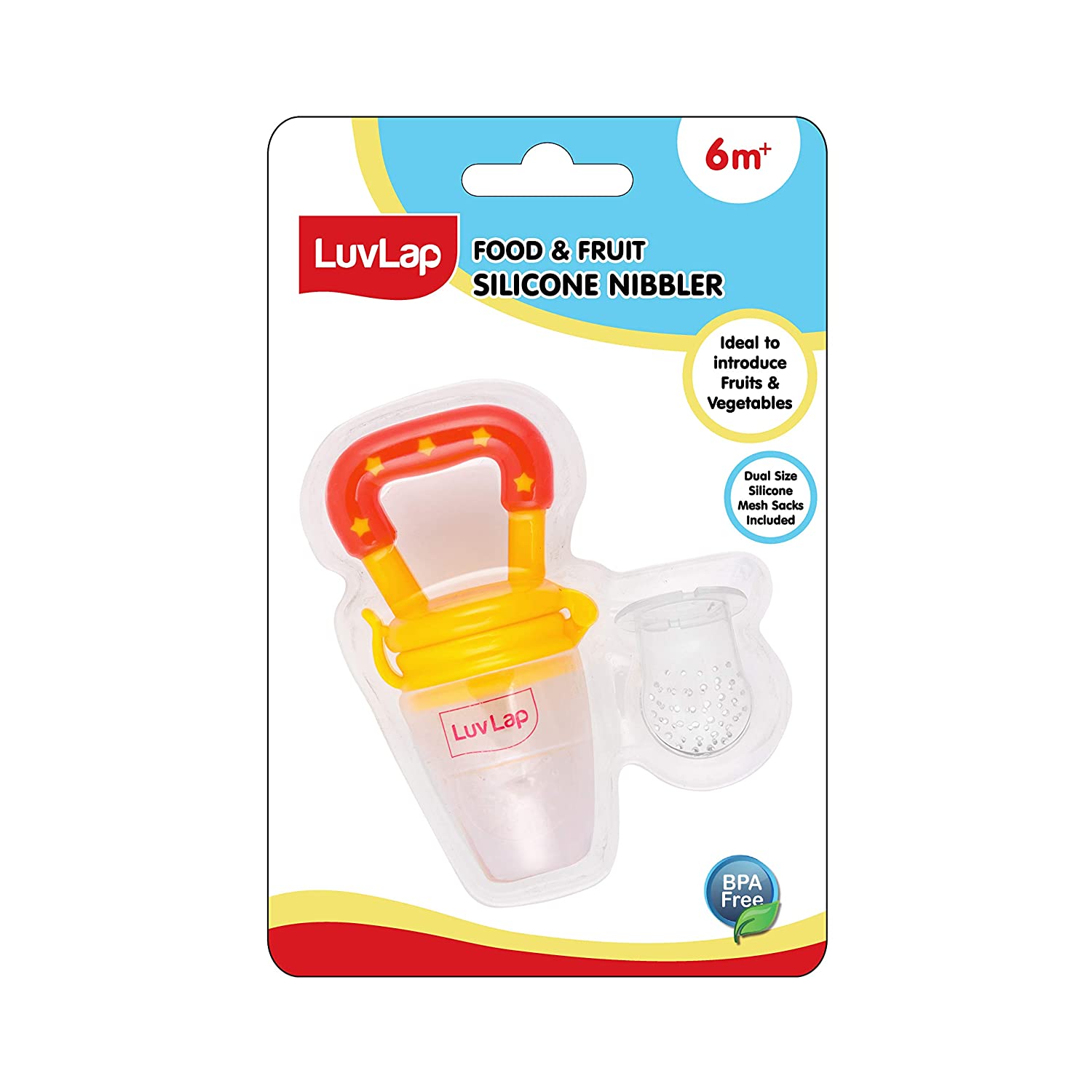 LuvLap Silicone Food/Fruit Nibbler with Extra Mesh | Grab2Buy