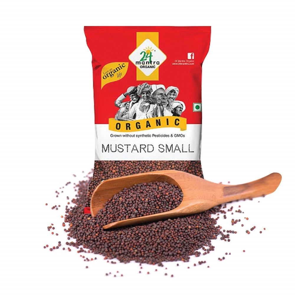 24 Mantra Organic Mustard Seeds (Small) | Grab2Buy