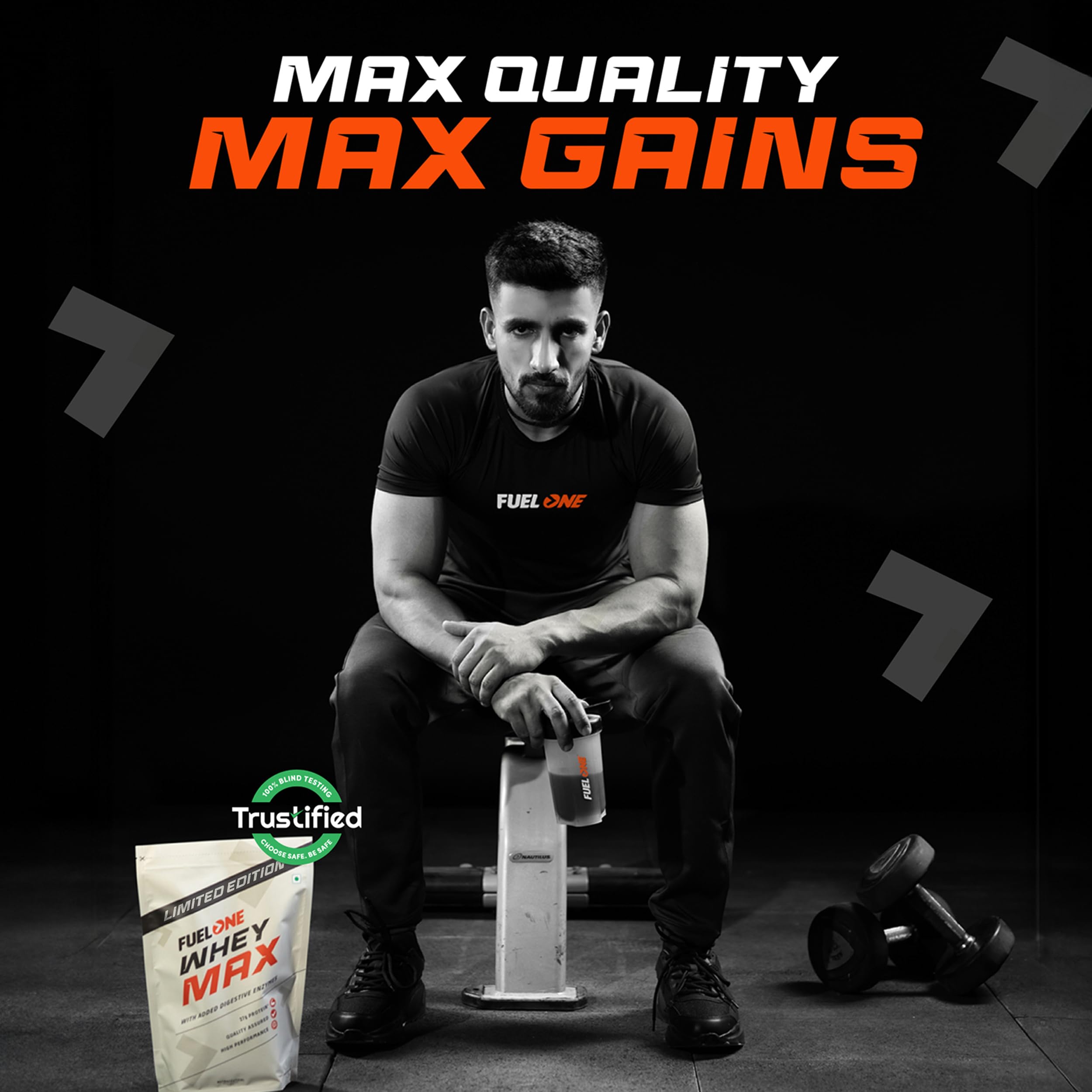 Fuelone Whey Max Protein - Rich Chocolate & Cold Coffee | Grab2Buy
