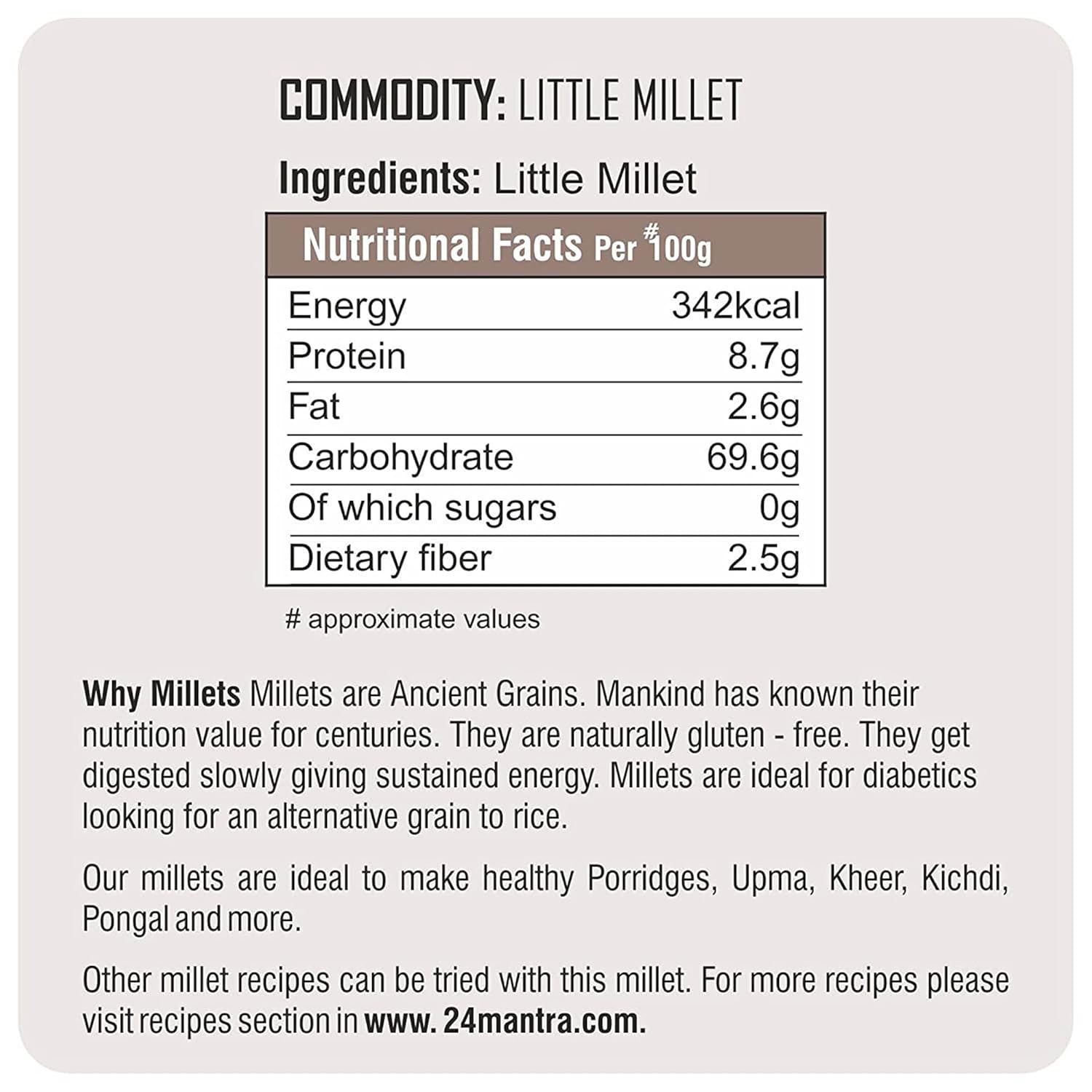 24 Mantra Organic Little Millet | Grab2Buy