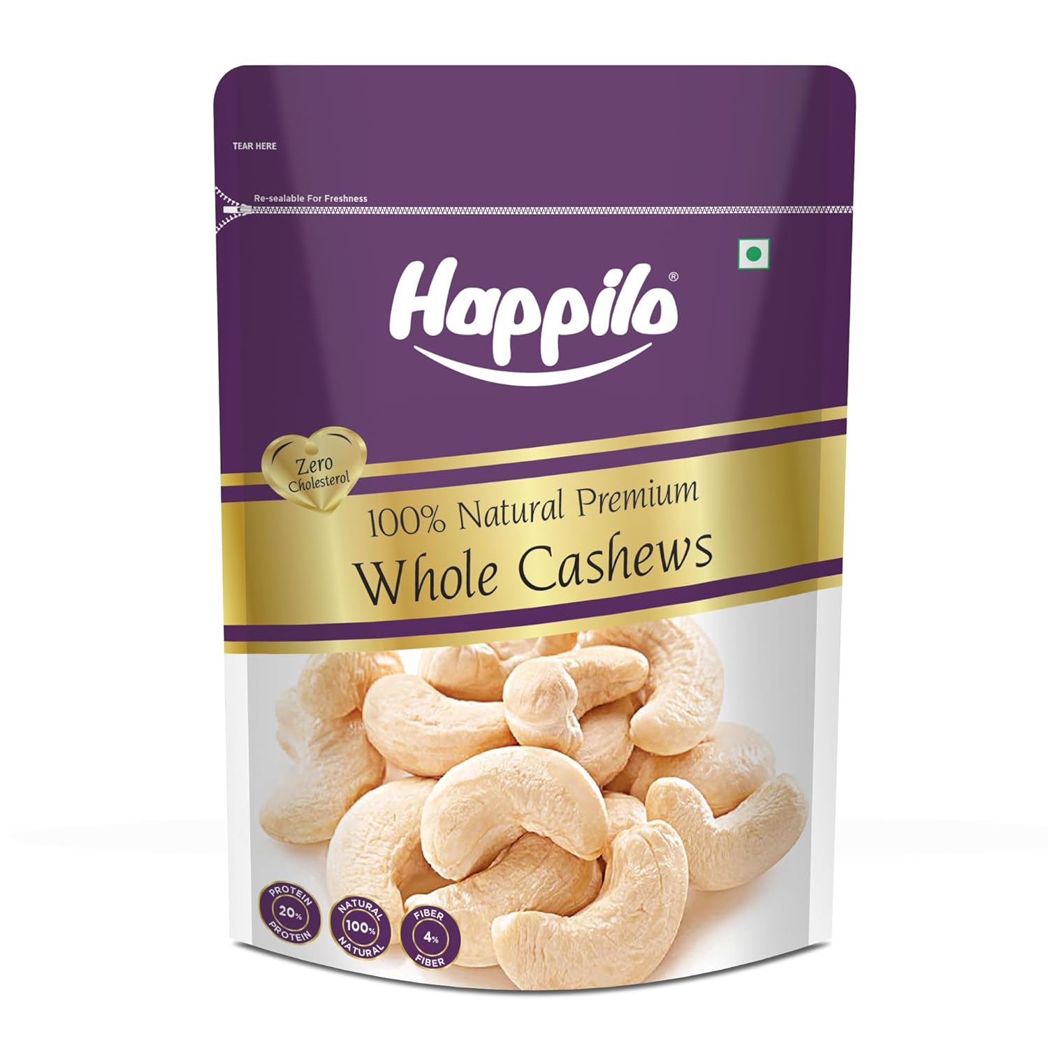 Happilo Premium Whole Cashew Nuts | Grab2Buy