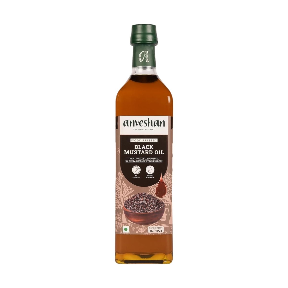 Anveshan Wood Pressed Black Mustard Oil | Grab2Buy